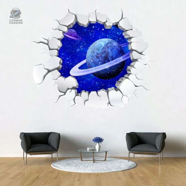 sticker-espace-planete-chambre-enfant-1 Sticker Planète Espace pour chambre d'enfant