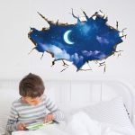 Décoration murale inspirée par l'univers et la lune