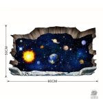 Éléments décoratifs du cosmos en version 3D pour intérieur