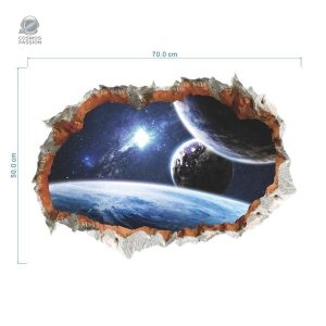 Autocollants 3D de planètes pour une ambiance galactique