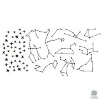 Adhésifs muraux représentant les constellations du zodiaque