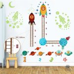 Stickers muraux phosphorescents pour mesurer la taille