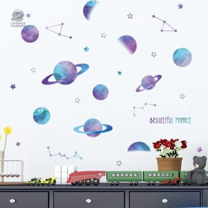 Stickers de planètes et constellations pour décoration murale
