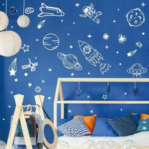 Stickers muraux espace avec motifs de magie spatiale
