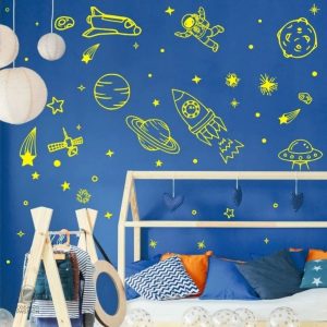 Autocollants interstellaires pour décoration murale originale