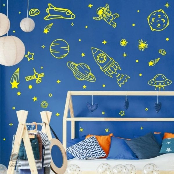 Autocollants interstellaires pour décoration murale originale
