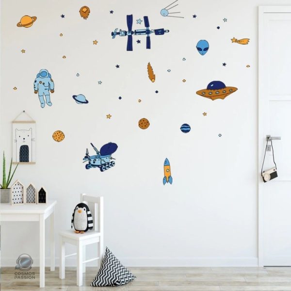 stickers-muraux-station-spatiale-iss-1 Stickers muraux de station spatiale pour décoration intérieure