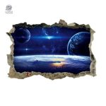 Stickers muraux illustrant le voyage dans l'espace