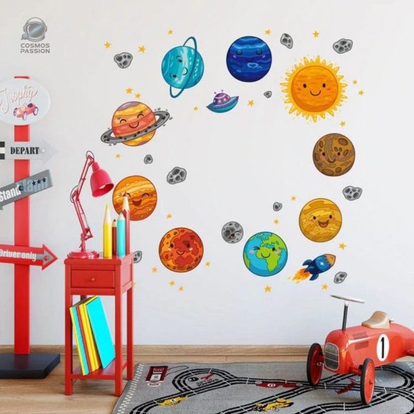 stickers-planetes-systeme-solaire-decoratifs-pour-la-cham-57y6ex-1 Stickers Planétaires pour Enfants, décorations amusantes