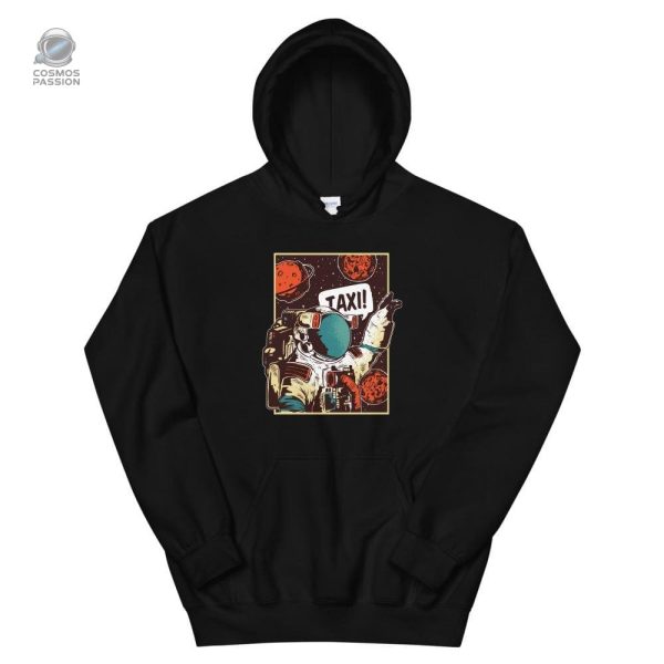 sweat-a-capuche-astronaute-planete-1 Sweat Astronaute avec design Taxi pour passionnés d'espace