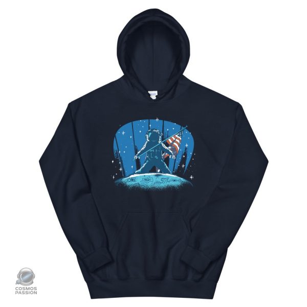 Sweat à capuche avec design astronaute, idéal pour les fans d'espace