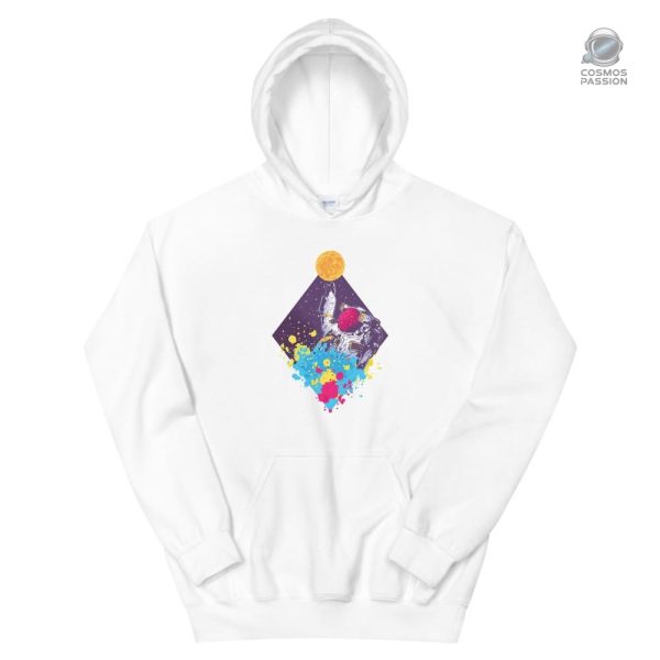 Sweat Espace aux motifs d'astronautes colorés
