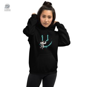Sweat graphique sur le thème de l'espace et du sourire
