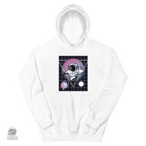 Sweat Astronaute Vaporwave en style rétro futuriste