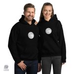 Sweat à capuche avec motif lunaire, style intergalactique