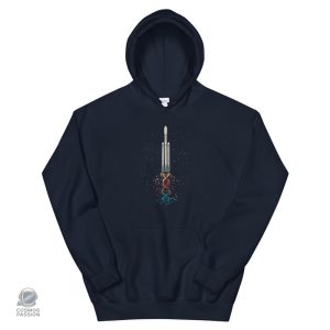 Sweat à capuche Falcon Heavy, style astronautique moderne