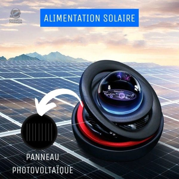 Magnétique globe illustrant les planètes et étoiles