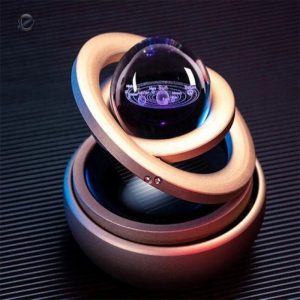 Décoration spatiale en boule de cristal magnétique
