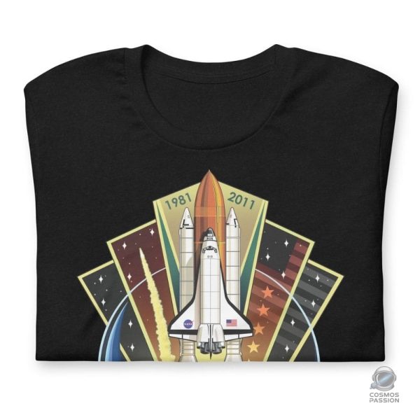 T-shirt NASA pour célébrer l'anniversaire des navettes