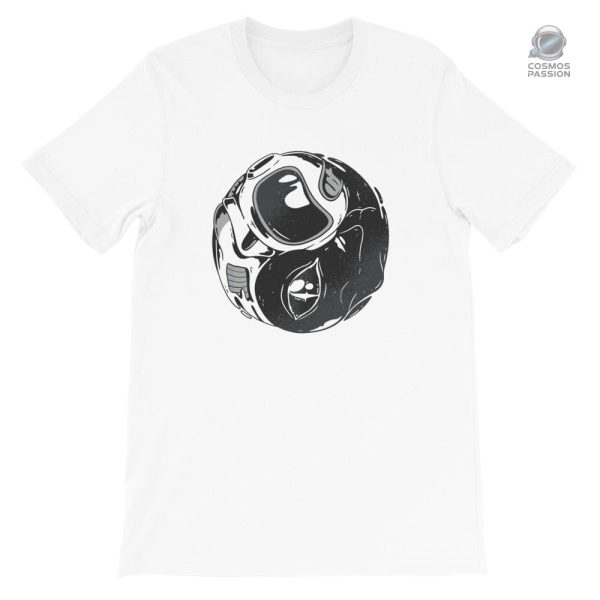 t-shirt-astronaute-alien-yin-yang-1 T-shirt Astronaute Alien Yin Yang pour un style unique