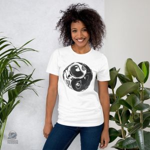 Vêtement original avec graphique astronaute et symbole yin yang