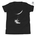 T-shirt enfant astronaute sur balançoire, design ludique