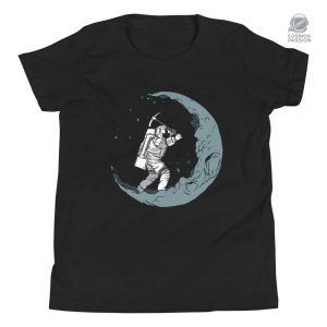 T-shirt enfant avec motif astronaute et croissant de lune