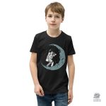 T-shirt espace pour enfants, design astronaute et lune