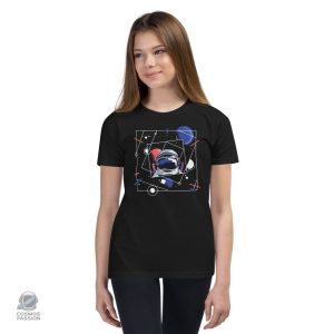 T-shirt espace pour enfant avec design d'astronaute amusant