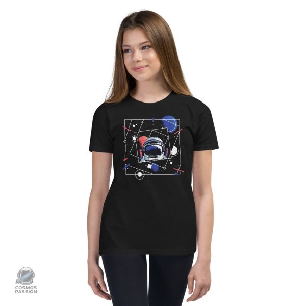 T-shirt espace pour enfant avec design d'astronaute amusant