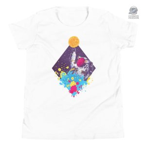 T-shirt enfant multicolore avec motif astronaute