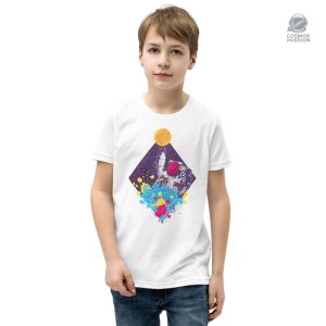 T-shirt espace coloré pour les jeunes explorateurs