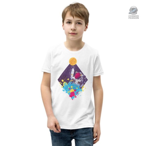 T-shirt espace coloré pour les jeunes explorateurs