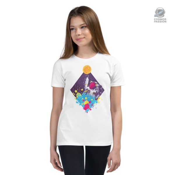 T-shirt astronomie pour enfants, design amusant et coloré