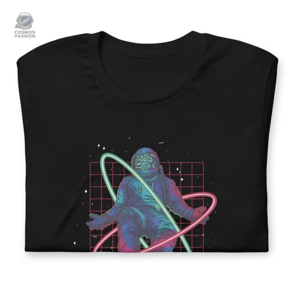 T-shirt stylé avec graphique d'astronaute lumineux