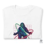 T-shirt néon représentant un astronaute moderne