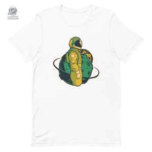 T-shirt design explorateur de l'univers en coton