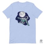 T-shirt avec design d'astronaute et pleine lune
