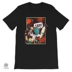 T-Shirt espace avec motif astronaute et taxi