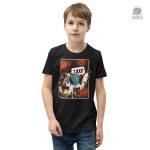 T-shirt illustré avec un astronaute et un taxi