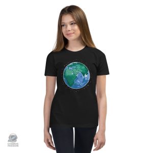 Vêtement enfantin illustrant la Terre
