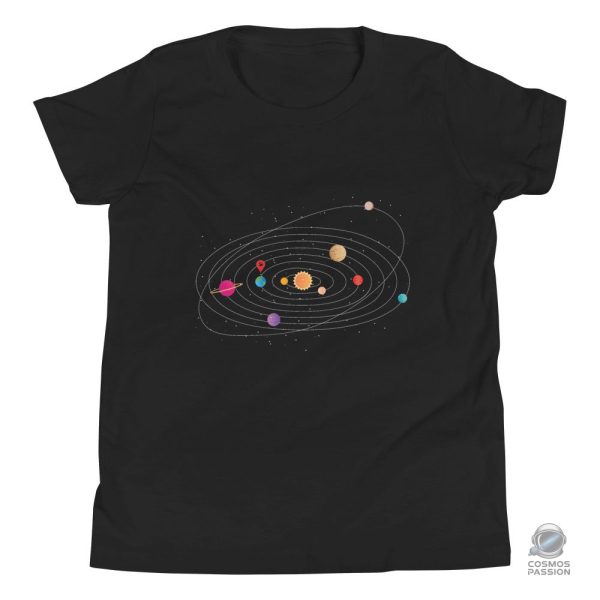 t-shirt-enfant-systeme-solaire-1 T-shirt enfant Système Solaire avec motifs planétaires
