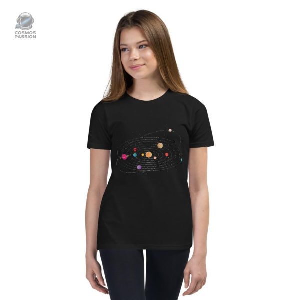T-shirt spatial pour enfants, thème astronomie et cosmos