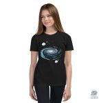 T-shirt espace pour enfants avec motif Voie Lactée