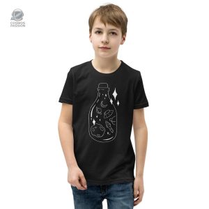 T-shirt enfant avec motif astronaute, style cosmique