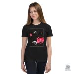 T-shirt espace enfant avec impression de galaxies colorées
