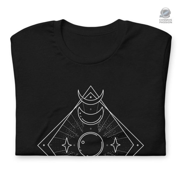 T-shirt graphique illustrant les cycles de la lune