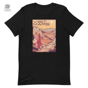 T-shirt Visitons Mars pour passionnés d'espace