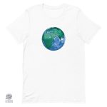 T-Shirt inspiré de la planète Terre, style cosmique moderne