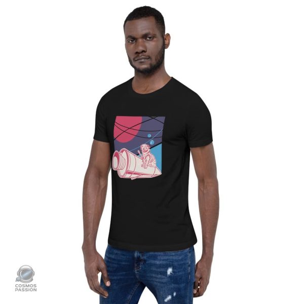 T-shirt original pour les fans d'animaux et d'aventure spatiale